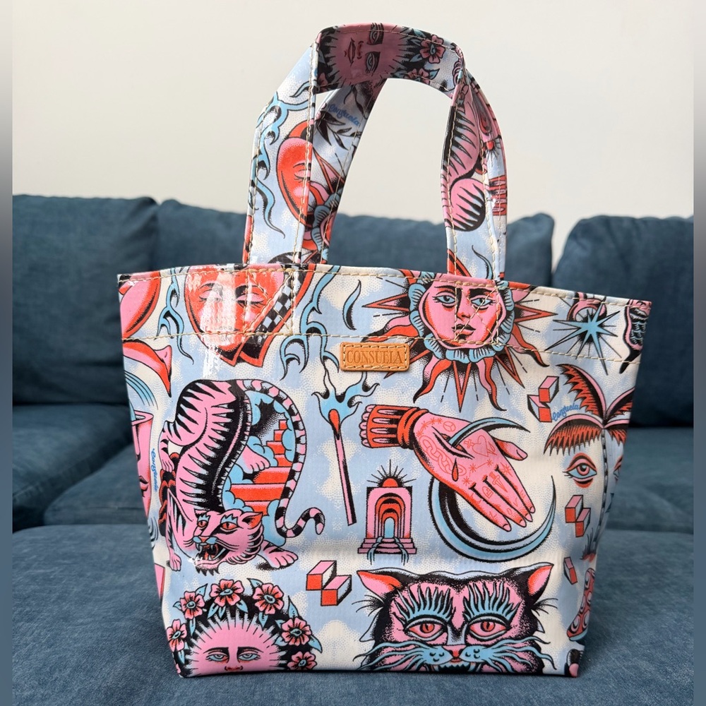 CONSUELA Vico Dreamy Grab 'N' Go Mini Tote. NWOT. RETIRED DESIGN. Tattoo Flash - Picture 3 of 12